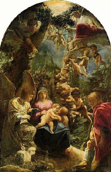 Adam Elsheimer Holy Family with St John the Baptist,